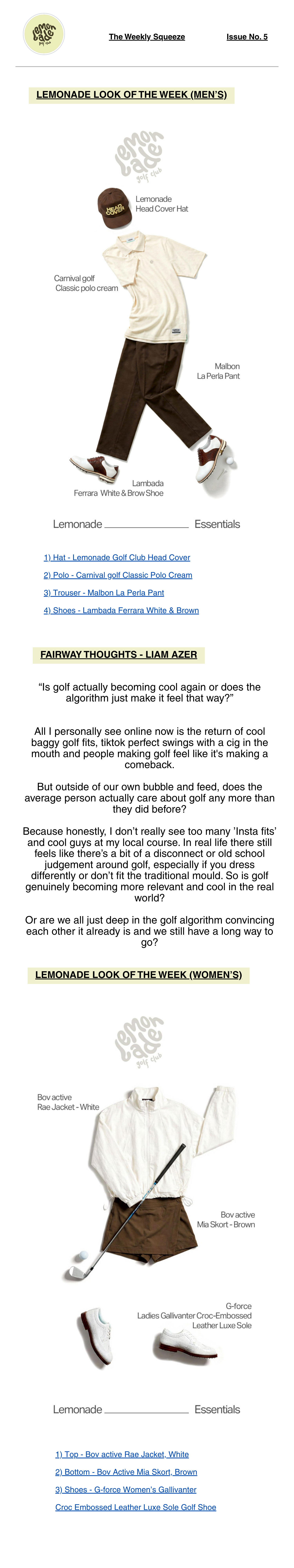 The Weekly Squeeze: Issue No. 5