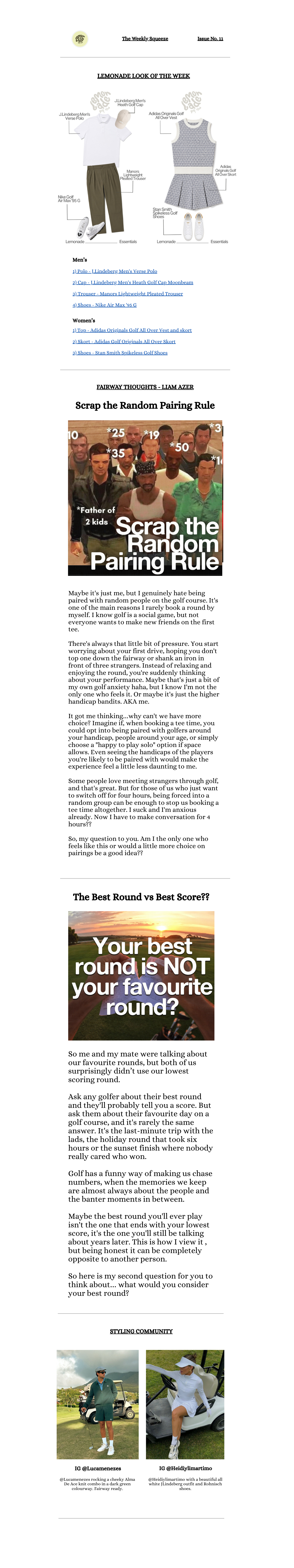 The Weekly Squeeze: Issue No. 11