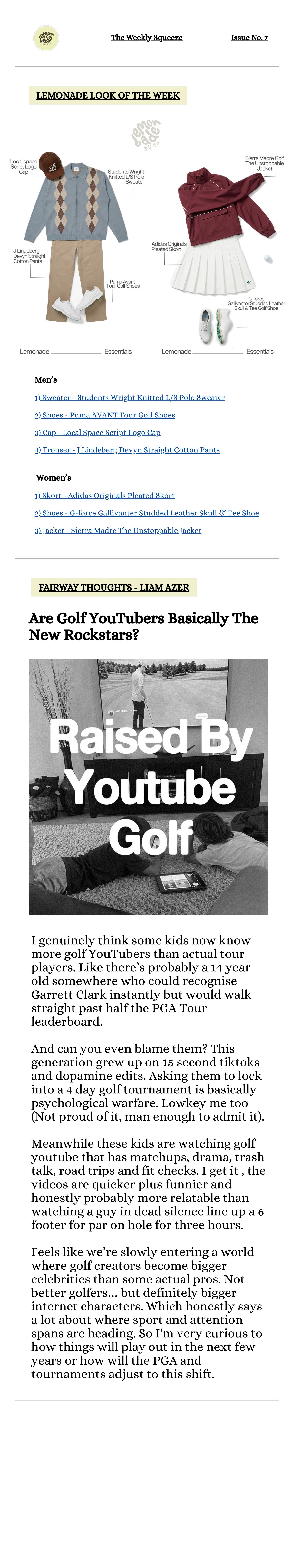 The Weekly Squeeze: Issue No. 7
