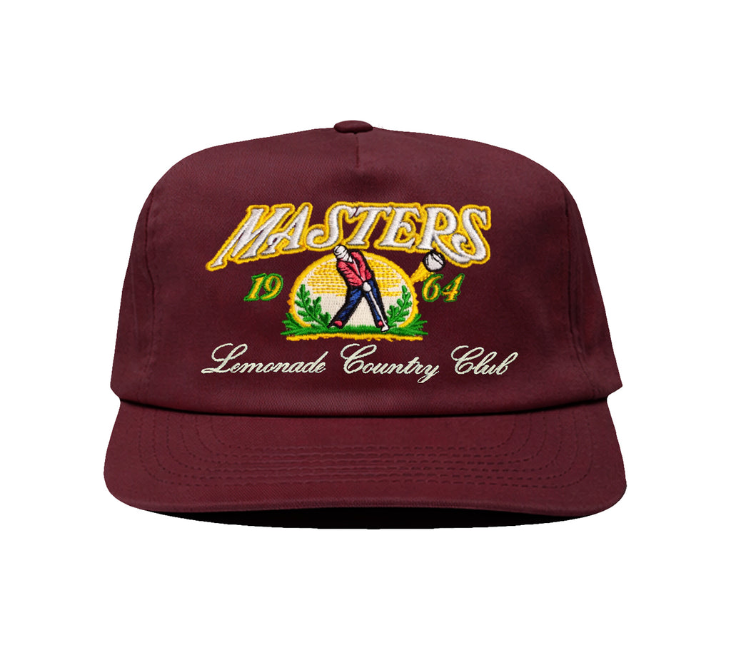 Masters Burgundy Retro snap back